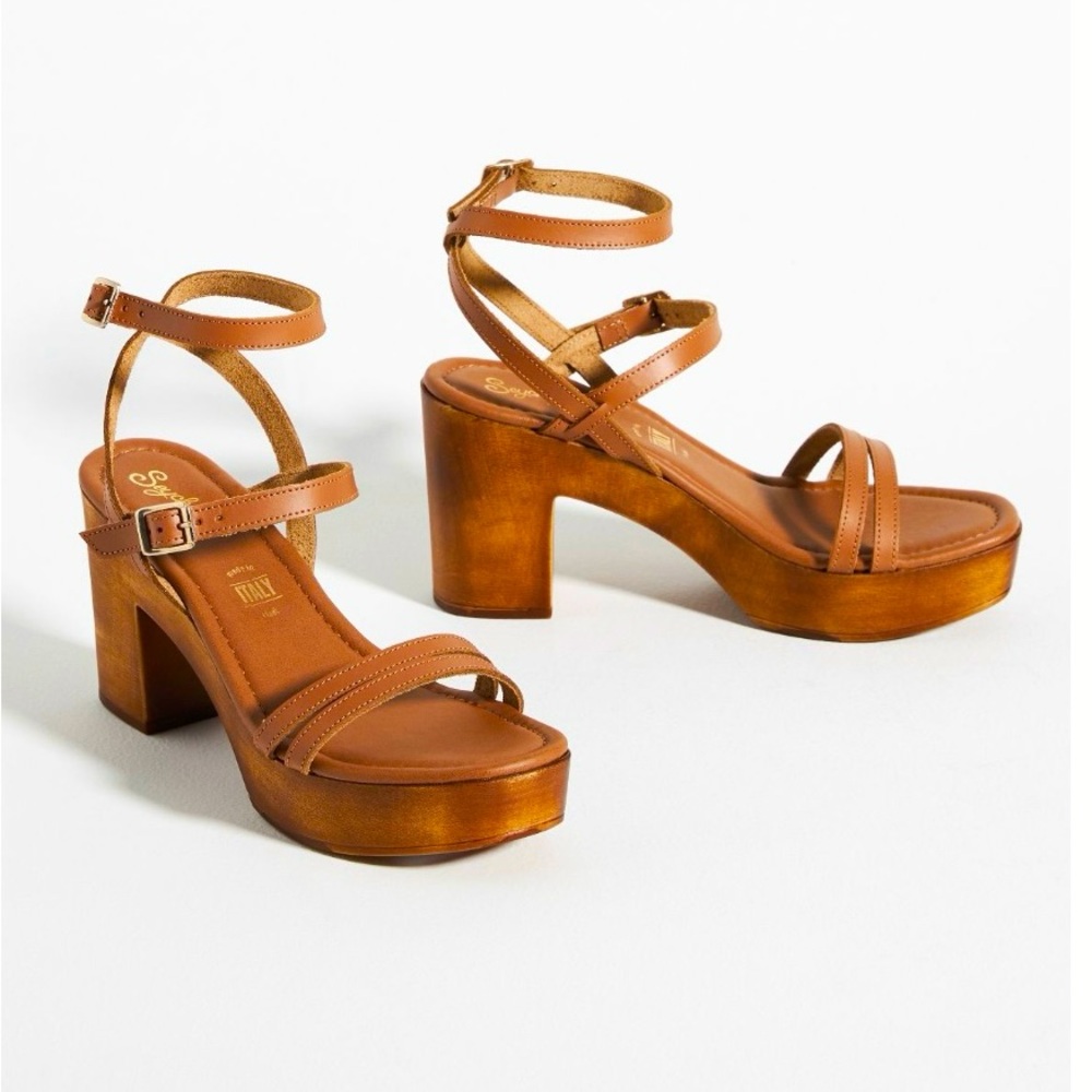 Seychelles Strappy Heeled Clog Sandals